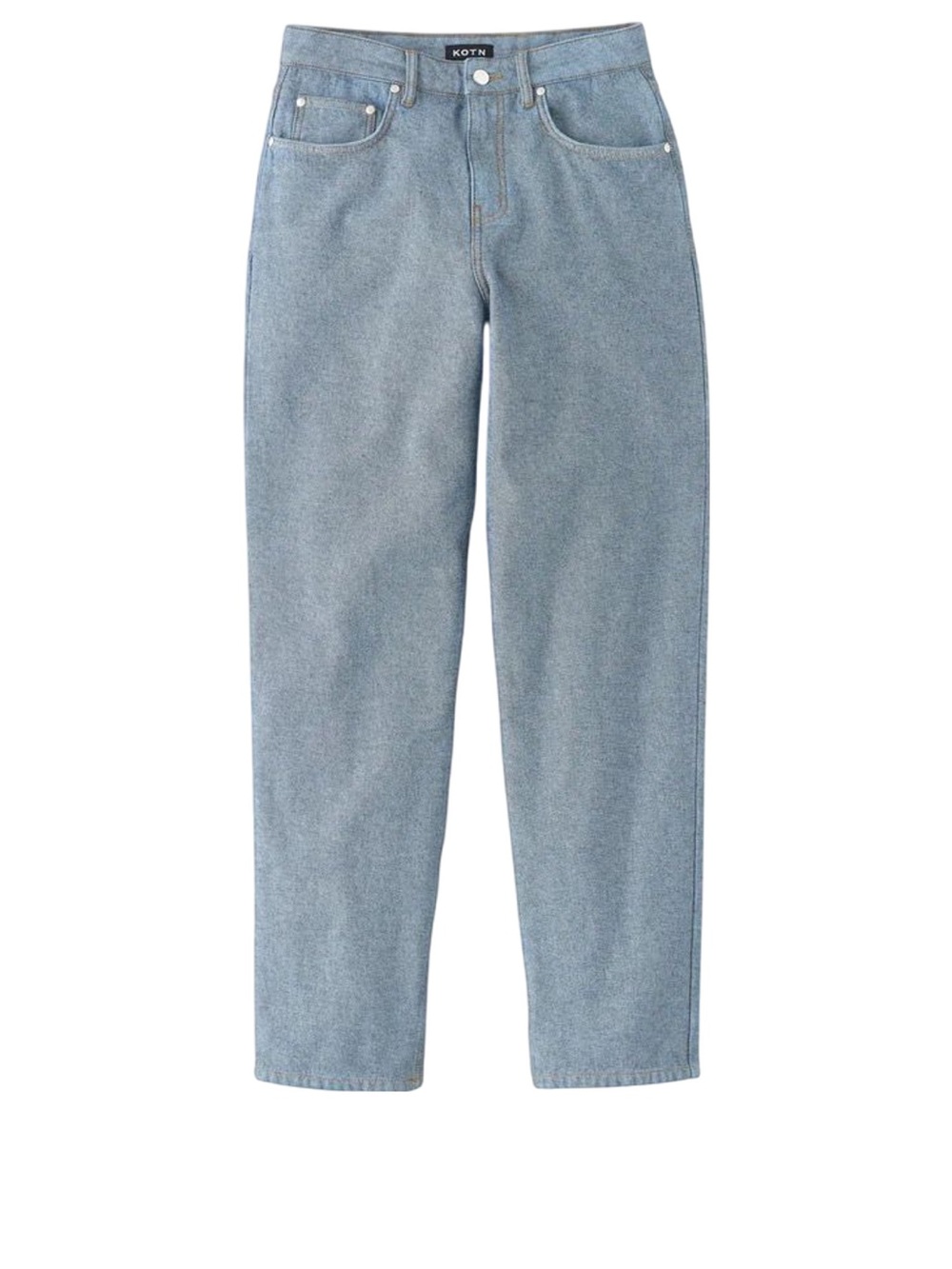 KOTN Unisex reversed Blue Straight Jeans